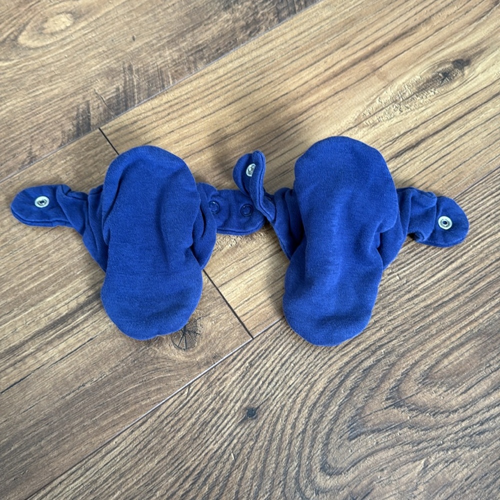 Zutano baby booties, blue, size 18 months - Picture 3 of 4